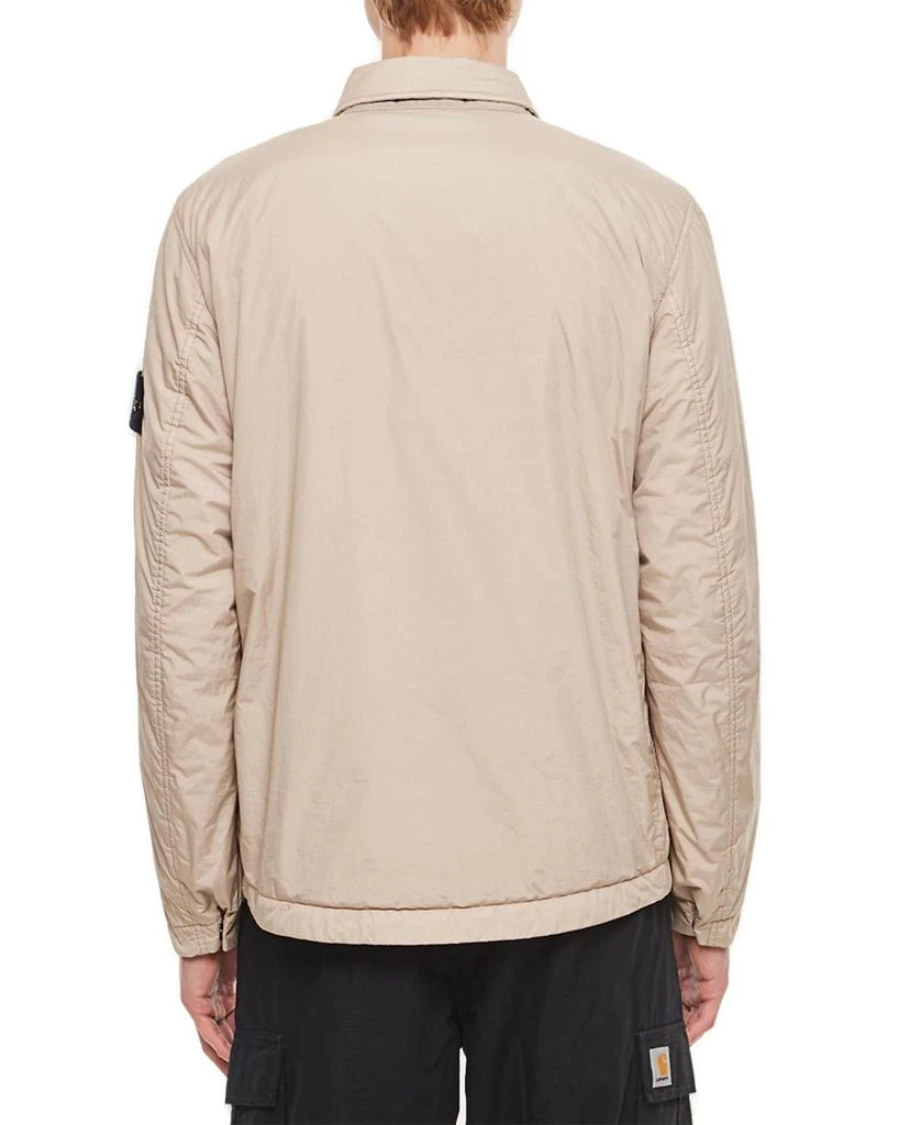 Stone Island Stone Island Logo Patch Button-Up Overshirt Jacket 2