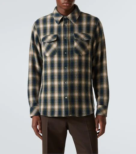 God's True Cashmere Tartan cashmere shirt 3