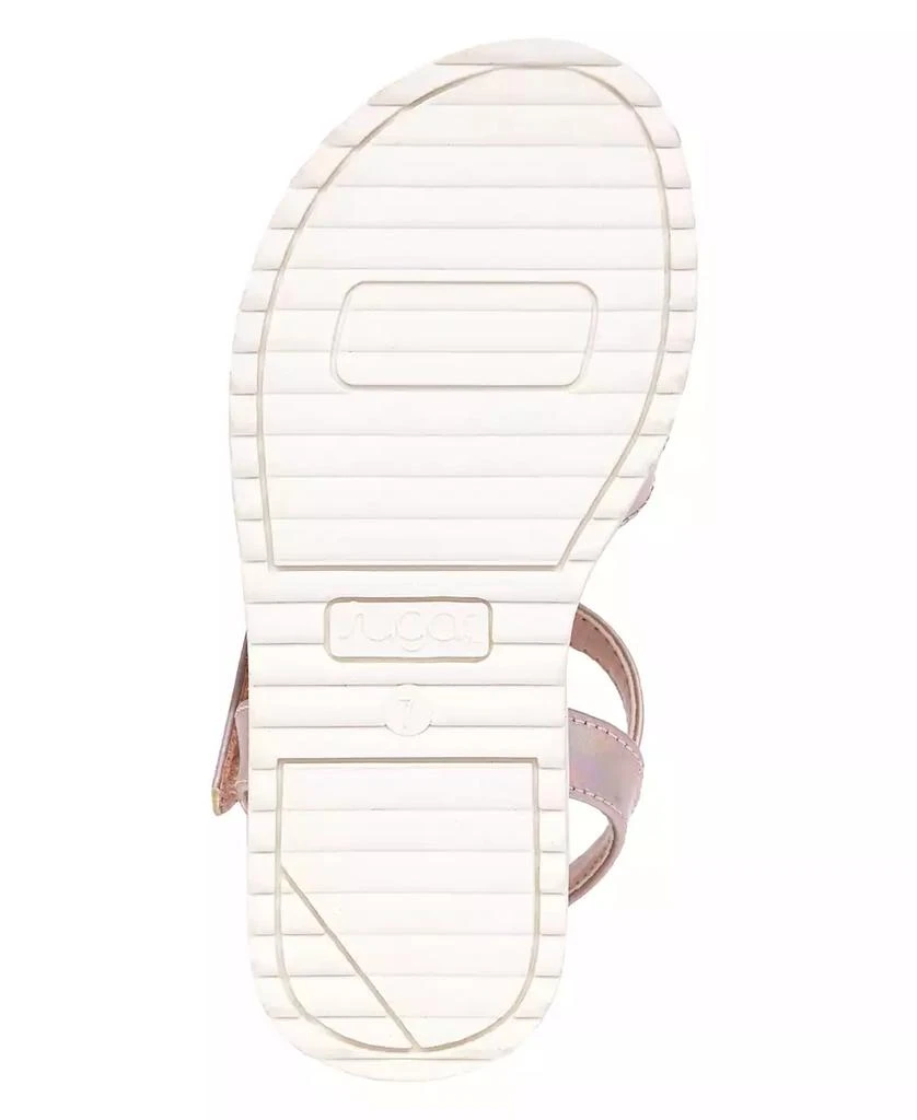 Sugar Toddler and Little Girls Leche Frita Flat Sandals 5