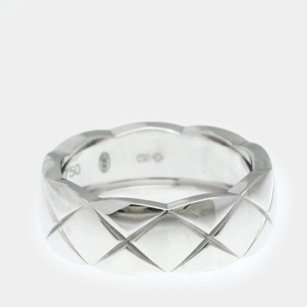 Chanel Chanel 18K White Gold Coco Crush Band Ring EU 51 1