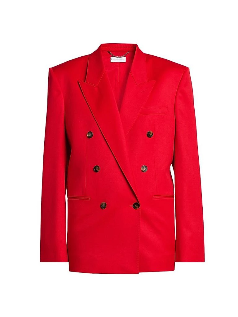 Stella McCartney Shiny Tailoring Double-Breasted Blazer 1