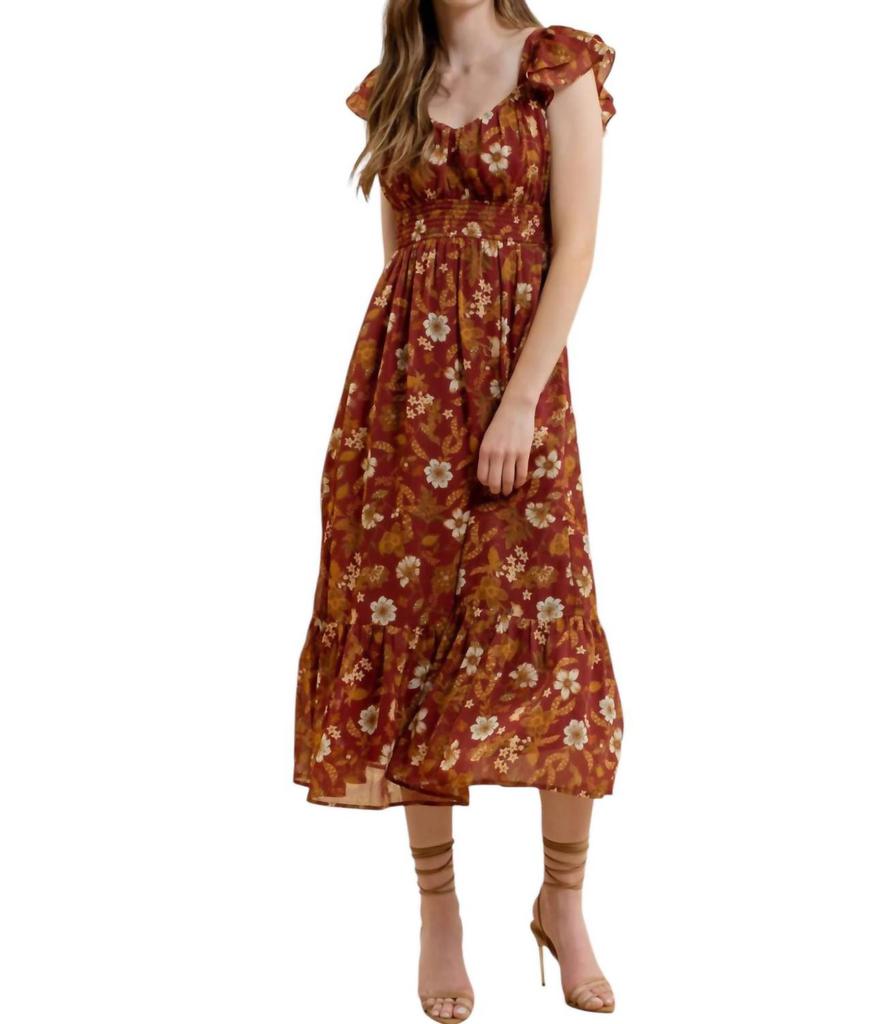 Blu Pepper Blu Pepper - Fall Floral Dress