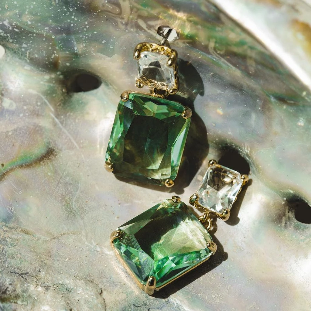 Orelia London Statement Crystal Double Drop Earrings 3