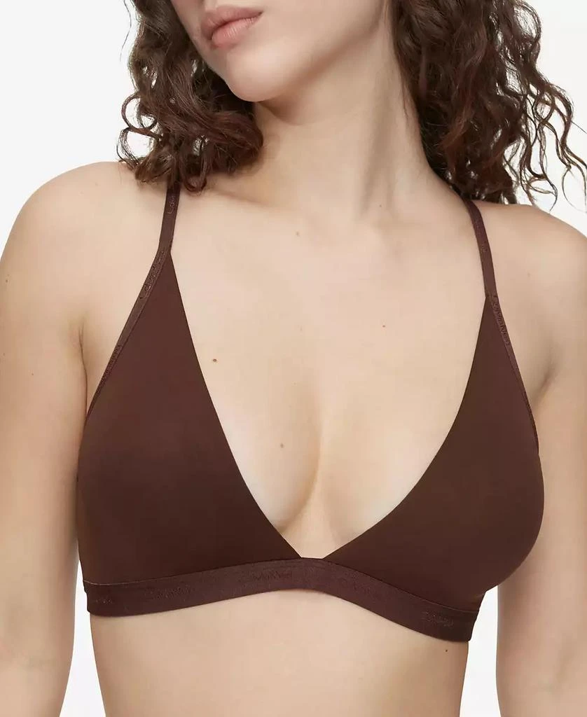 Calvin Klein Women's Form To Body Lightly Lined Triangle Bralette QF6758 3