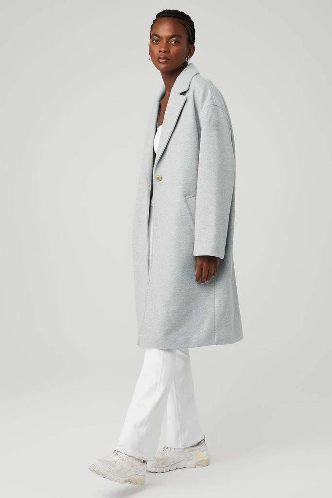 Alo VIP Blazer Trench - Athletic Heather Grey 3