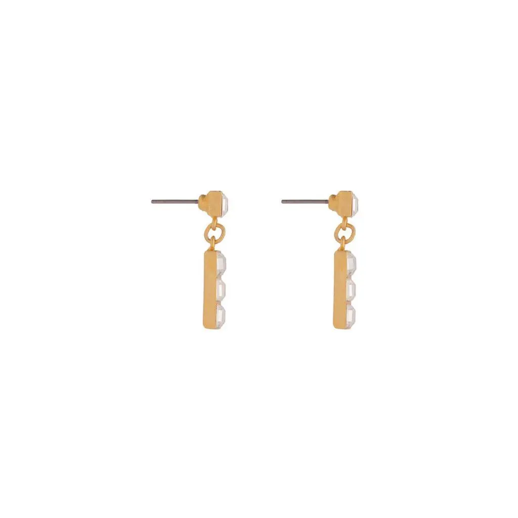 Susan Caplan Vintage 1980s vintage crystal post earrings 2