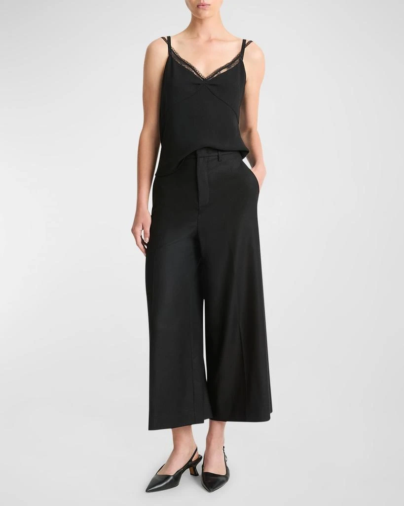 Vince Brushed Flannel Mid-Rise Culottes 2