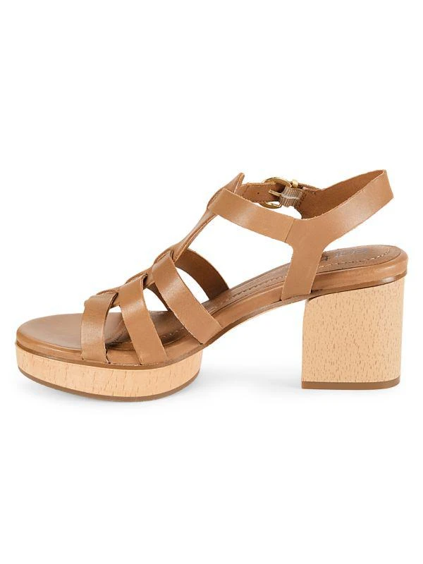 Earth Etadona Block Heel Leather Sandals 4