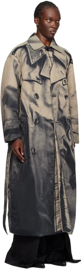 Jean Paul Gaultier Beige 'The Trompe-L'œil' Padded Trench Coat 2
