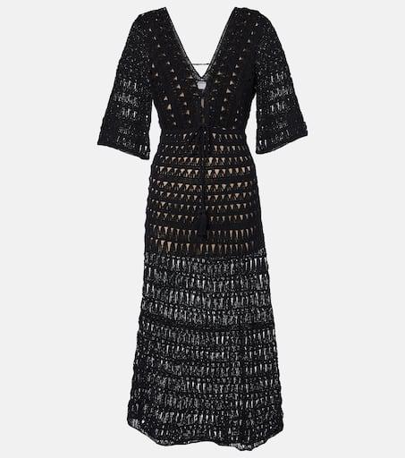 ANNA KOSTUROVA Marissa cotton crochet maxi dress