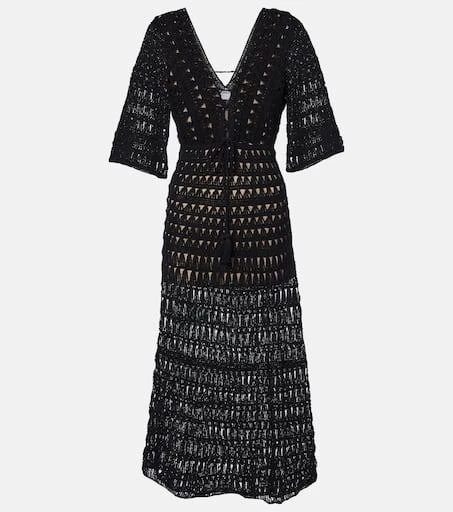 ANNA KOSTUROVA Marissa cotton crochet maxi dress 1