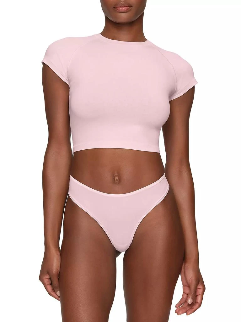 SKIMS New Vintage Cropped Raglan T-Shirt 3