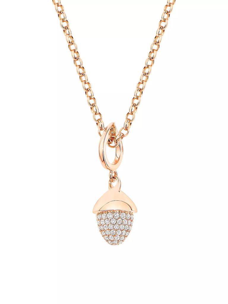 Tamara Comolli Mikado Flamenco 18K Rose Gold & Diamond Pavé Acorn Pendant
