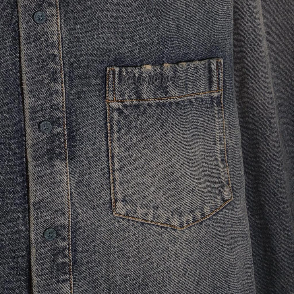 Balenciaga Balenciaga Sun Bleached Denim Shirt 3