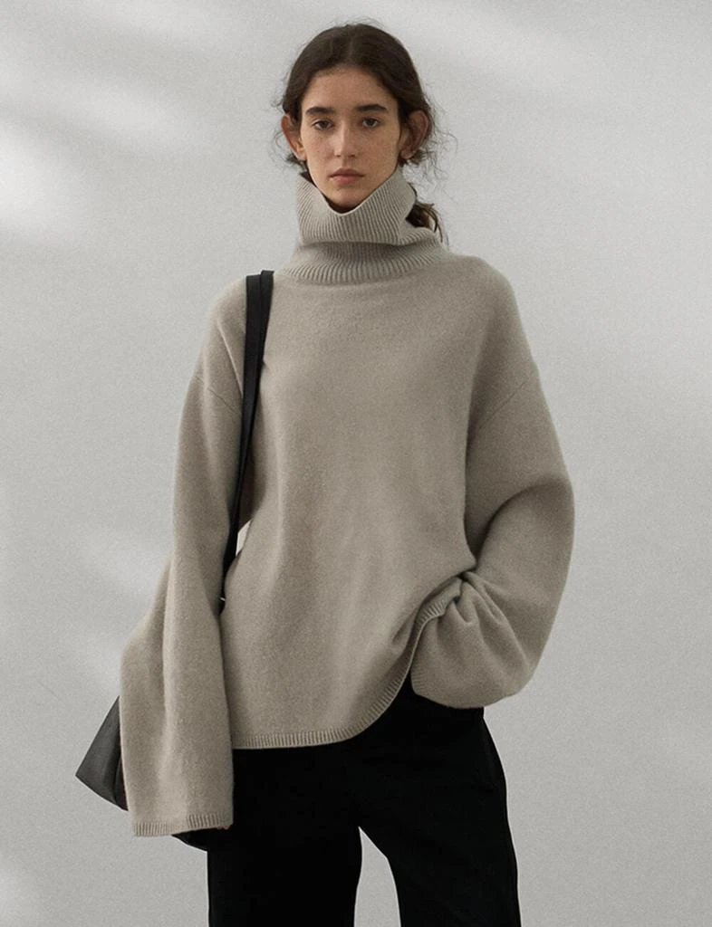 Pixie Market Soft Wool Turtleneck Sweater 3