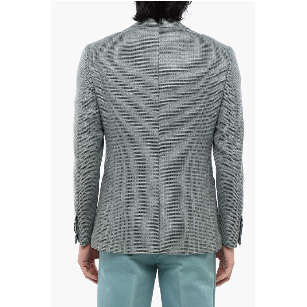 Corneliani Jacquard Wool Blend CERIM ACADEMY Unlined Men's Blazer