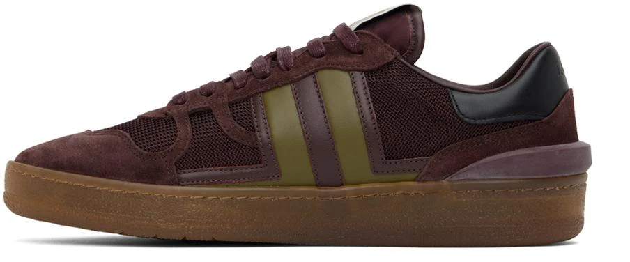 Lanvin Burgundy Clay Mesh Sneakers 3