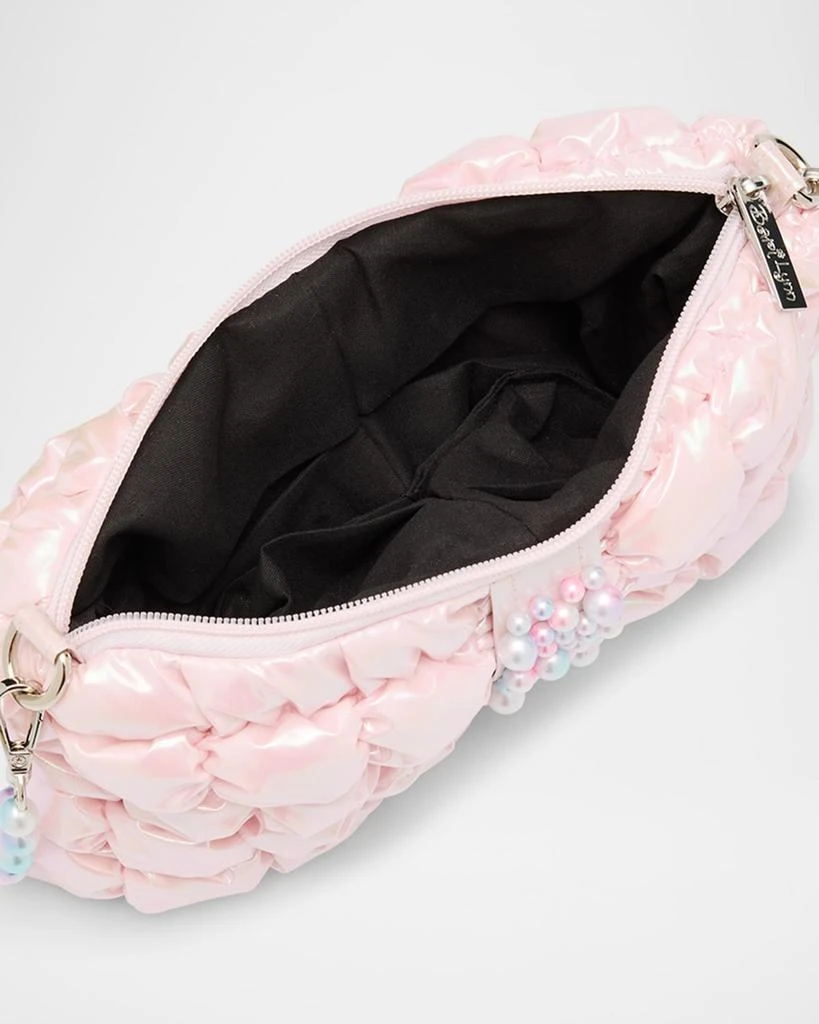 Bari Lynn Kid's Iridescent Puffy Bow Shoulder Bag 4