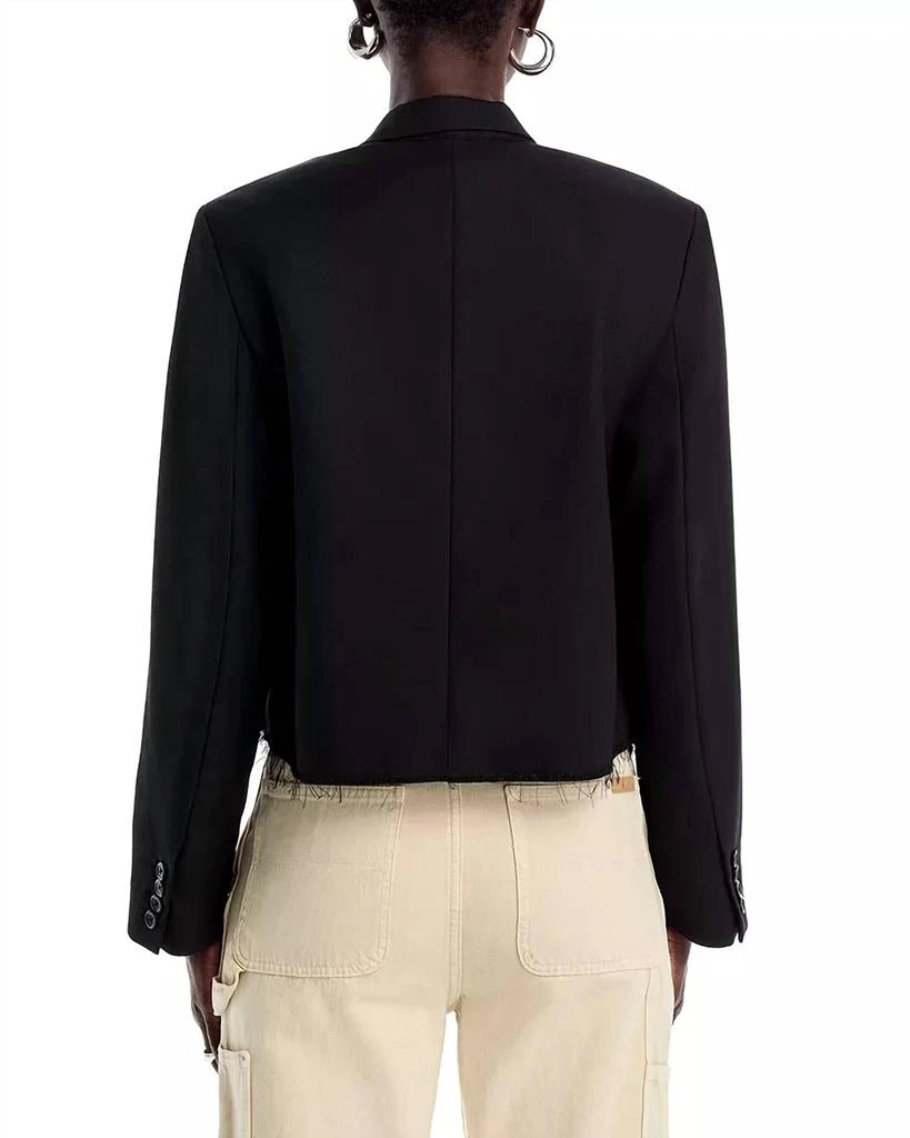 REDONE Cutoff Boyfriend Blazer In Black 2