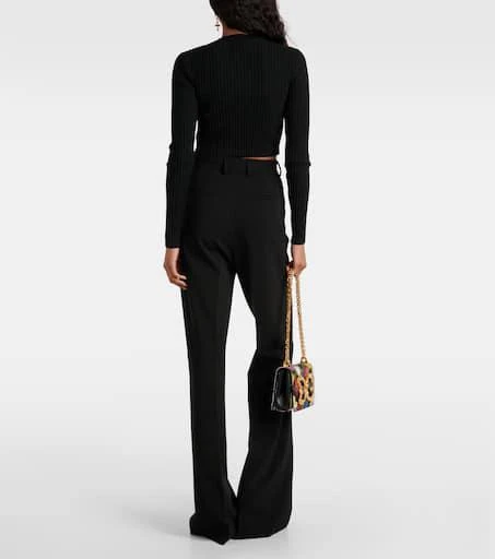 Dolce
Gabbana Ribbed-knit cropped cardigan 3