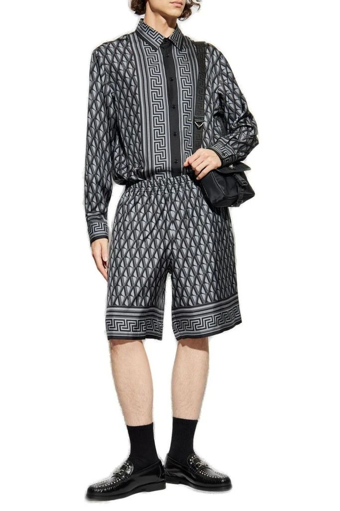 Versace Versace Pattern-Printed Long-Sleeved Shirt 4