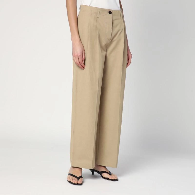 Totême Desert-coloured pants in cotton 3