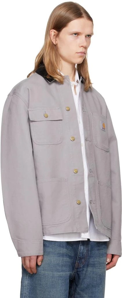 Carhartt WIP Gray Michigan Chore Jacket 2