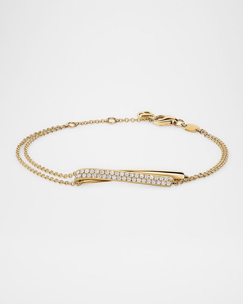 Hearts On Fire 18K Yellow Gold Inside Out Diamond Flip Bracelet