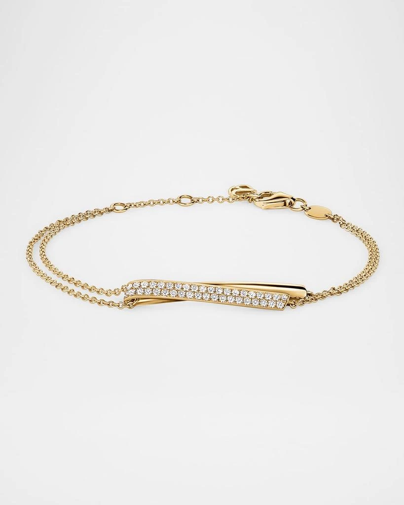 Hearts On Fire 18K Yellow Gold Inside Out Diamond Flip Bracelet 2