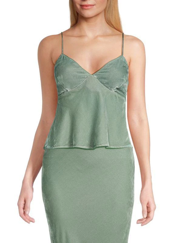 Susana Monaco Velvet Silk Blend Slip Top 1
