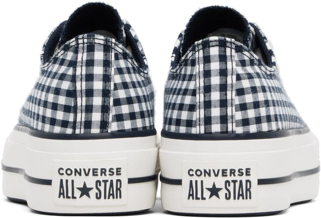 Converse Navy & White Chuck Taylor All Star Gingham Sneakers 2