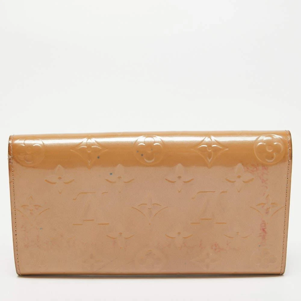 Louis Vuitton Louis Vuitton Noisette Monogram Vernis Sarah Wallet 7