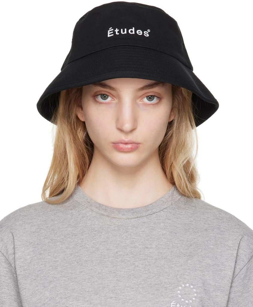Etudes Black Training Bucket Hat 1