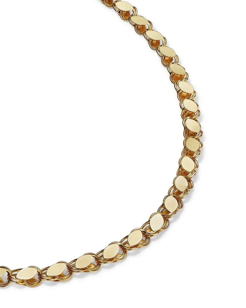 Alberto Amati 14K Yellow Gold High-Polished Wide Link Collar Necklace, 18" 3