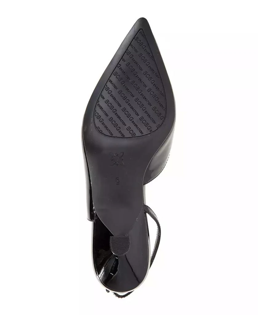 BCBG Women's Kittie Kitten Heel Sling Back Pumps 10