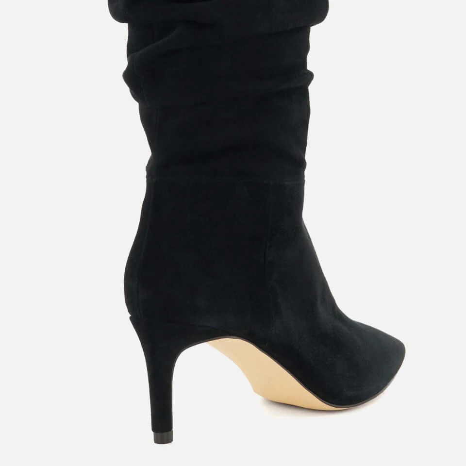 Dune DUNE WOMEN'S SLOUCH FAUX SUEDE HEELED BOOTS 4