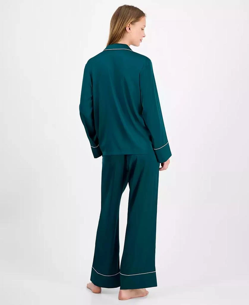 INC International I.N.C International Concepts Women's Satin Pajama Set with Diamante Trim 4