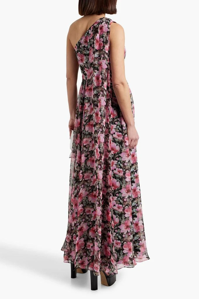 MIKAEL AGHAL One-shoulder floral-print chiffon maxi dress 3