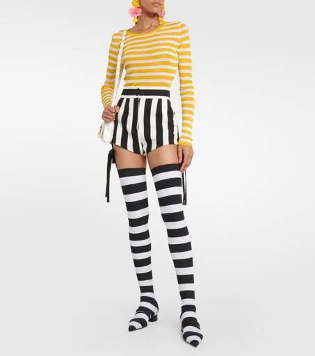 Dolce 
Gabbana Portofino striped over-the-knee boots 2