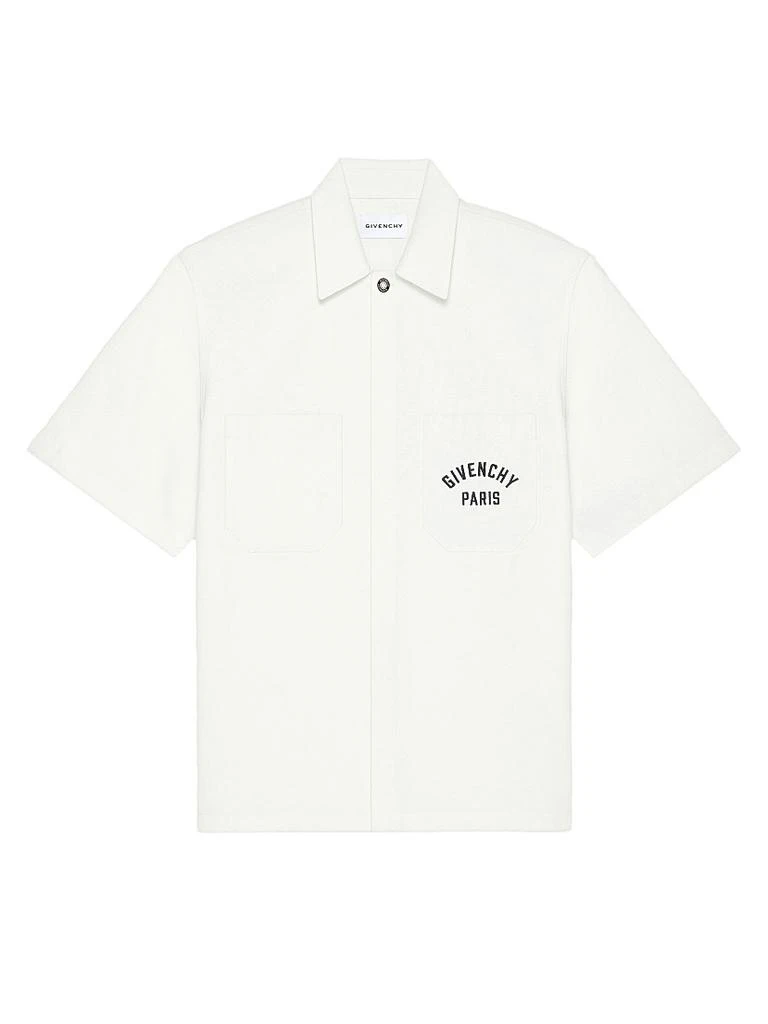 Givenchy Shirt in Cotton with Paris Embroidery 1
