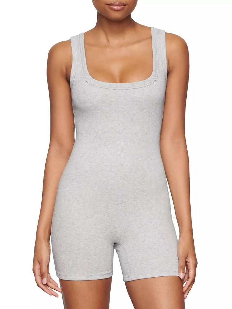 SKIMS Cotton Rib Onesie Bodysuit 3