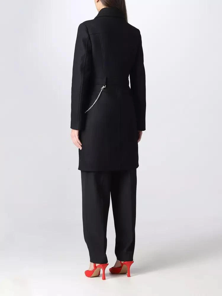 Love Moschino Love Moschino Black Wool Jackets & Coat 2