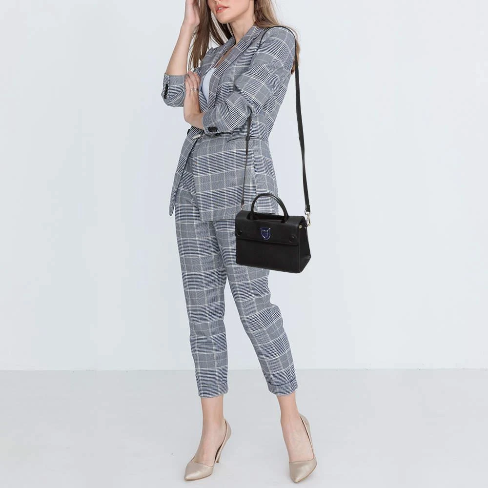 Dior Dior Black Leather Mini Diorever Top Handle Bag 2