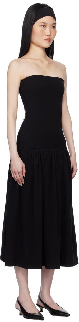 Gil Rodriguez Black 'The Tube' Dropwaist Convertible Midi Dress