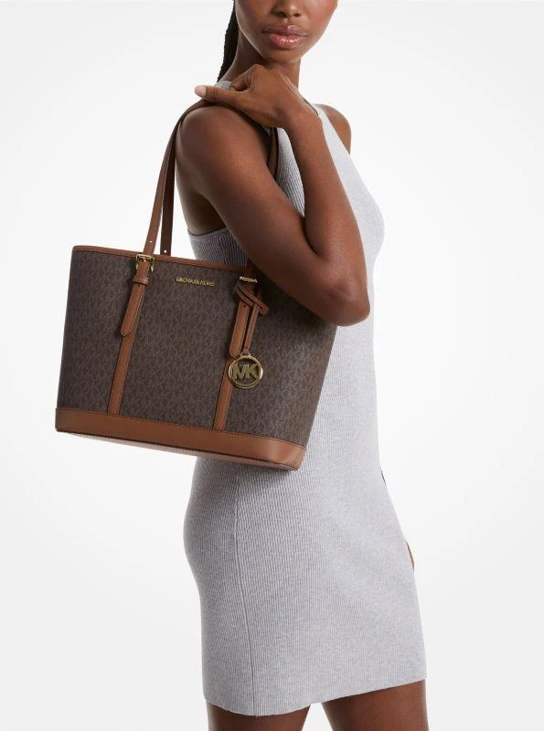 Michael Kors Jet Set Travel Small Logo Top-Zip Tote Bag 3