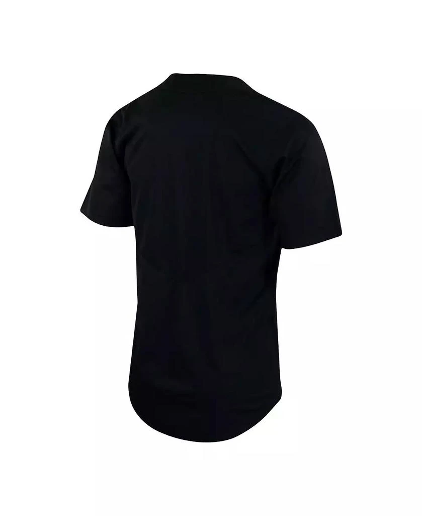 NIKE Men's Black Missouri Tigers Two-Button Replica Baseball Jersey 2