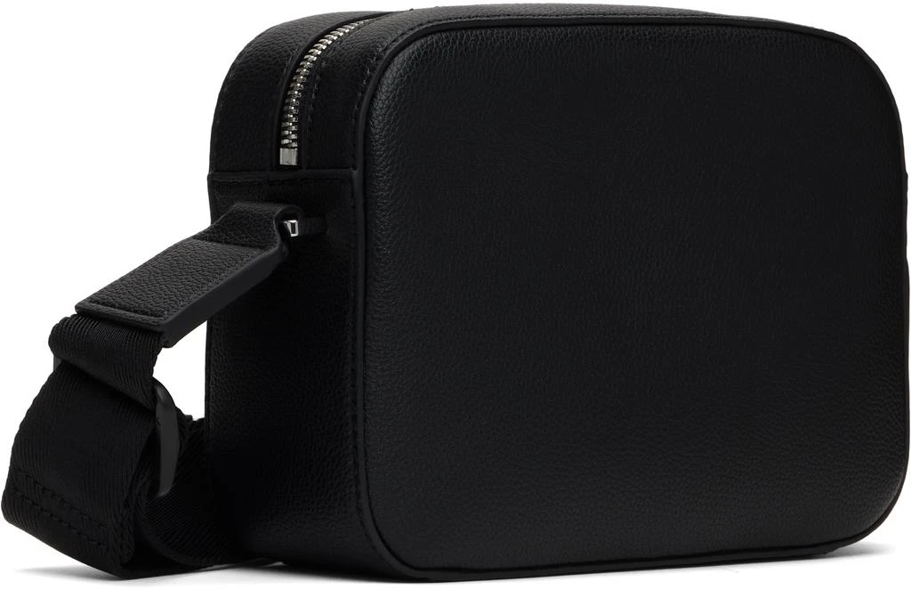 Hugo Boss Black Pebble-Grained Faux-Leather Messenger Bag 3