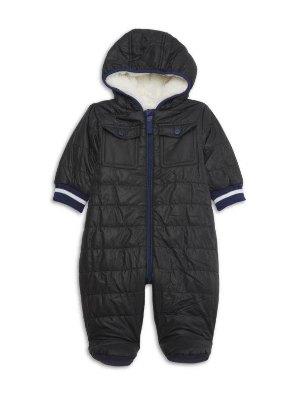 Urban Republic Baby Boy's Faux Fur Lined Puffer Footie