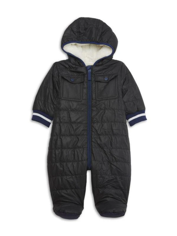 Urban Republic Baby Boy's Faux Fur Lined Puffer Footie 2