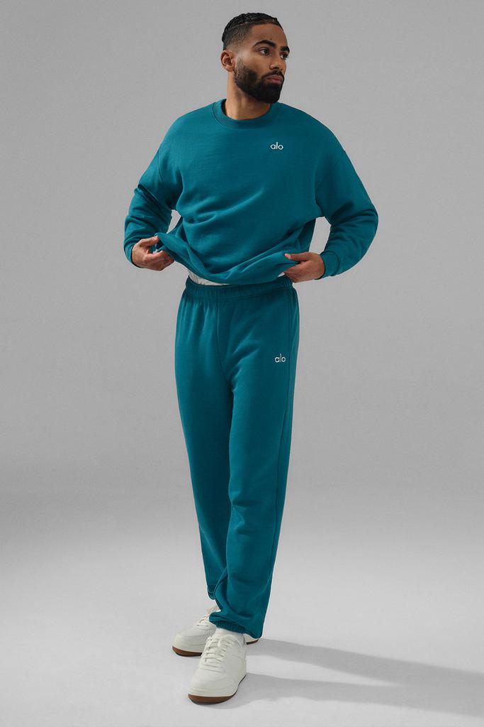 Alo Accolade Crew Neck Pullover - Oceanic Teal - Hoodies - Compare